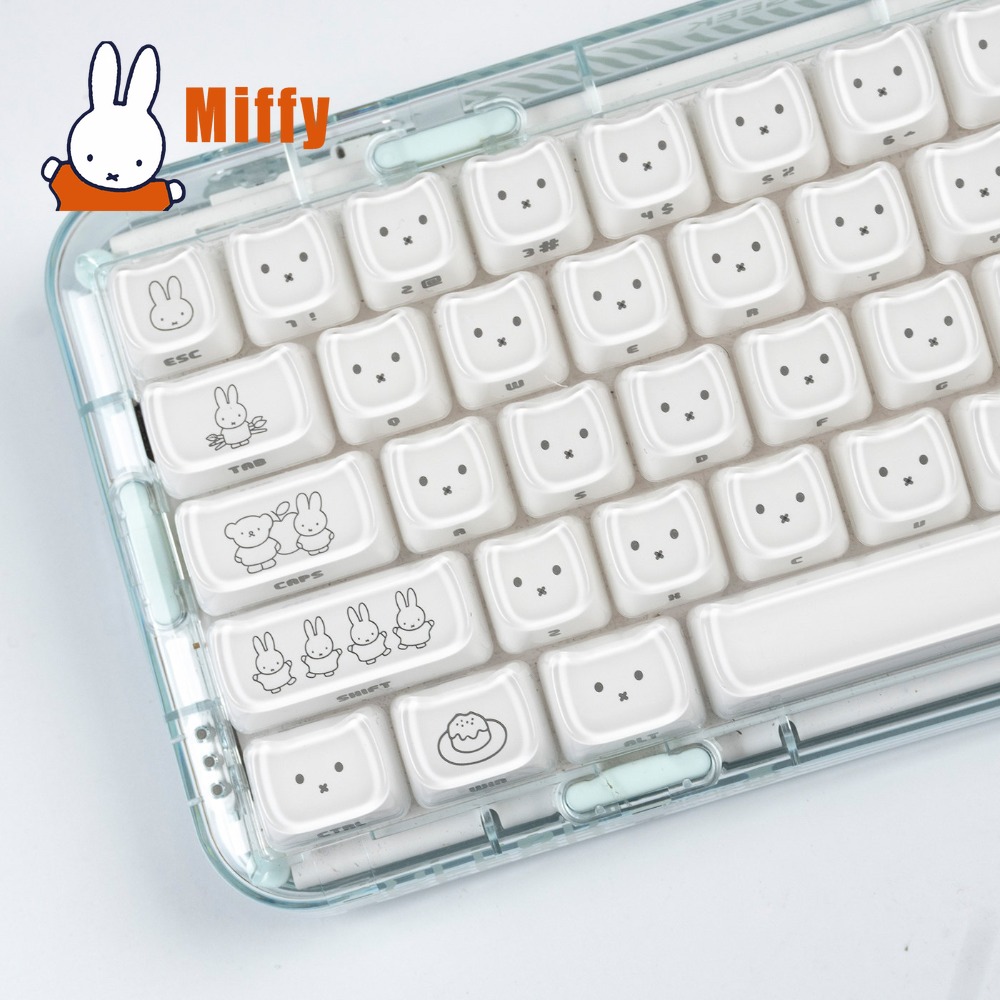 Gaming Keyboard Affordable - Keycaps Kawaii Miffy, Tasti a Forma