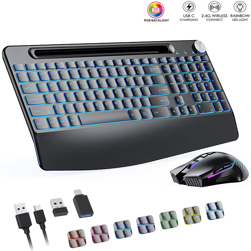 Gaming Keyboard Mouse Wireless - Combinazione tastiera e mouse wireless 2.4G