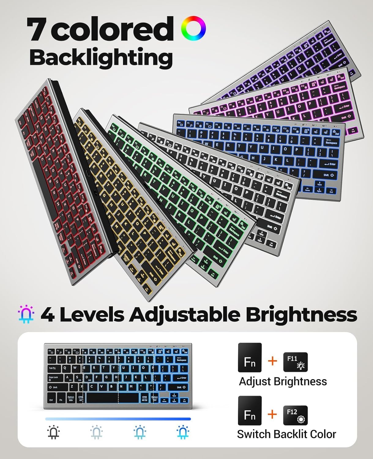 Gaming Keyboard Mouse Wireless - JOMAA Set Tastiera e Mouse Wireless