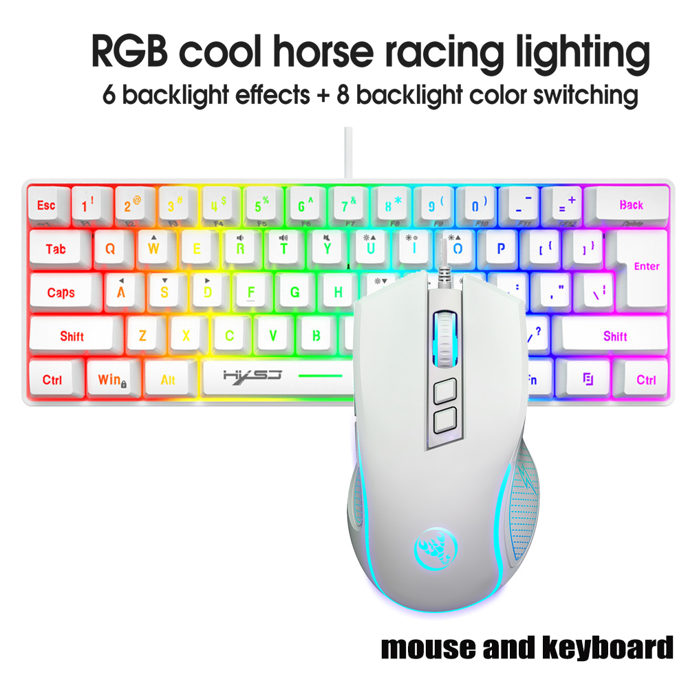 Gaming Keyboard Mouse Wireless - Kit Tastiera e Mouse da Gaming,