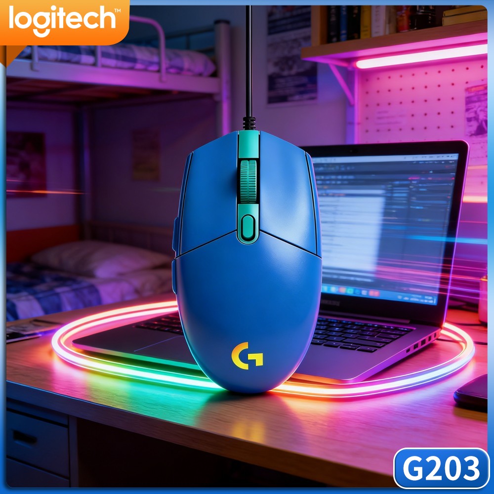 Logitech Mouse G203 - Mouse da Gaming Cablato Logitech G203