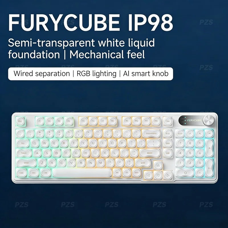 Gaming Keyboard Ip98 - Tastiera Cablata FURYCUBE IP98 con Keycaps