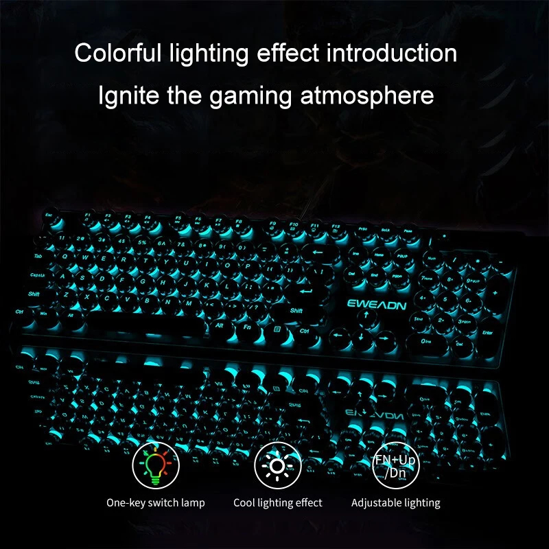 Set Tastiera e Mouse Stile Ret - Gaming Keyboard Mouse Wireless recensione e prezzo