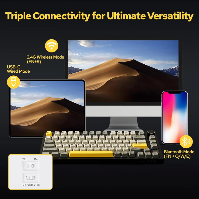 AK820/AK820Pro Tastiera meccan - Gaming Keyboard Wireless recensione e prezzo